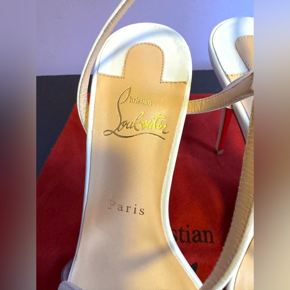 Christian Louboutin white leather Rosalie sandals - Picture 16 of 16